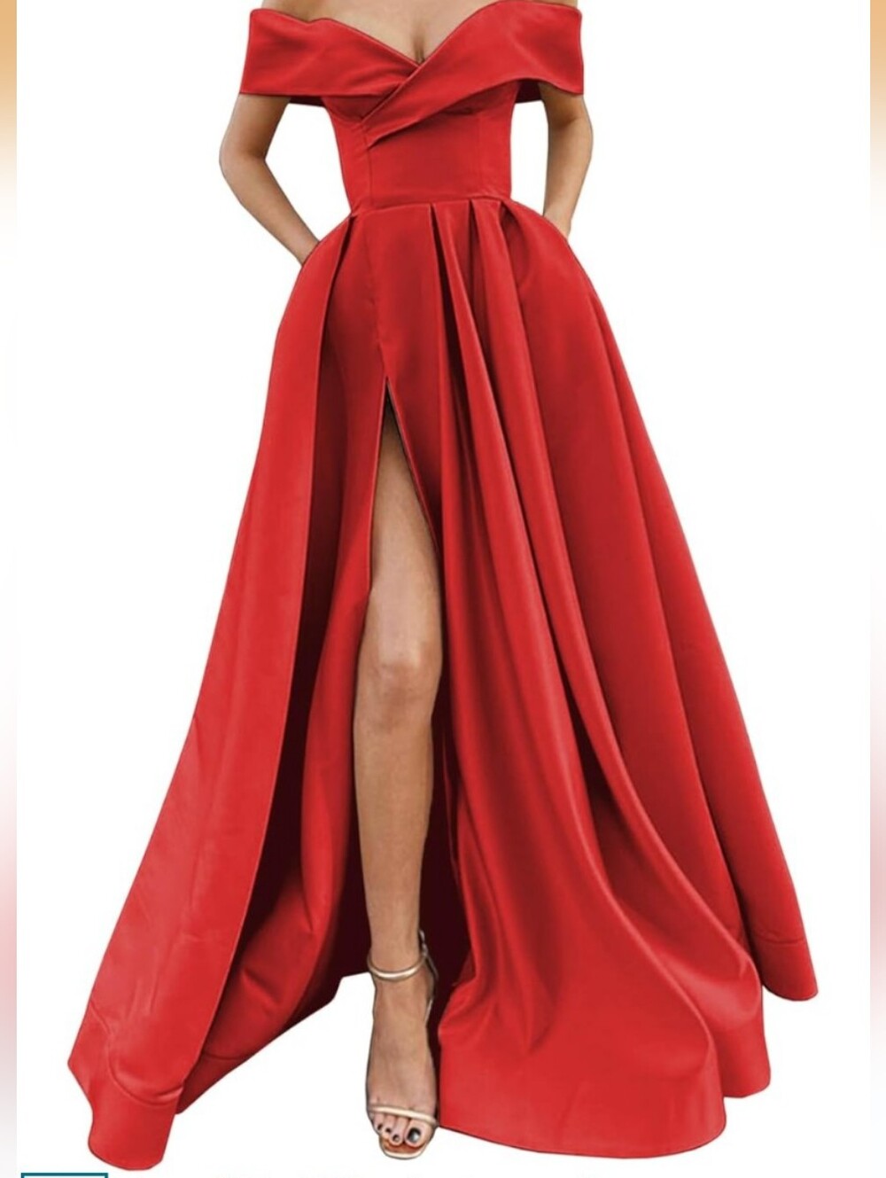 Elegant Red Gown - Picture 1 of 8